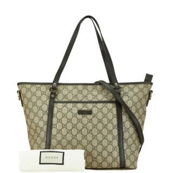 Gucci GG tote bag Shoulder Bag beige brown leather - Picture 8 of 8